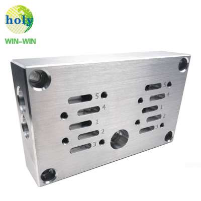 Professional custom cnc machining aluminum 6061 parts brushed surface finish